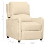 Cream Fabric Recliner by vidaXL, Armchairs - Ref: Foro24-339029, Price: 173,99 €, Discount: %