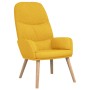 Sillón de relax con reposapiés tela amarillo mostaza de vidaXL, Sillones - Ref: Foro24-3097349, Precio: 148,99 €, Descuento: %