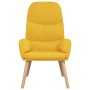 Sillón de relax con reposapiés tela amarillo mostaza de vidaXL, Sillones - Ref: Foro24-3097349, Precio: 148,99 €, Descuento: %