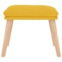 Sillón de relax con reposapiés tela amarillo mostaza de vidaXL, Sillones - Ref: Foro24-3097349, Precio: 148,99 €, Descuento: %