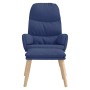 Sillón de relax con reposapiés tela azul de vidaXL, Sillones - Ref: Foro24-3097346, Precio: 149,97 €, Descuento: %