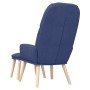 Sillón de relax con reposapiés tela azul de vidaXL, Sillones - Ref: Foro24-3097346, Precio: 149,97 €, Descuento: %