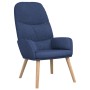 Sillón de relax con reposapiés tela azul de vidaXL, Sillones - Ref: Foro24-3097346, Precio: 149,97 €, Descuento: %