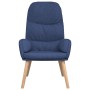 Sillón de relax con reposapiés tela azul de vidaXL, Sillones - Ref: Foro24-3097346, Precio: 149,97 €, Descuento: %