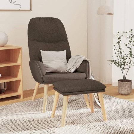 Sillón de relax con reposapiés de tela gris taupé de vidaXL, Sillones - Ref: Foro24-3097351, Precio: 150,99 €, Descuento: %