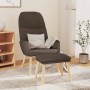 Sillón de relax con reposapiés de tela gris taupé de vidaXL, Sillones - Ref: Foro24-3097351, Precio: 150,99 €, Descuento: %