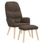 Sillón de relax con reposapiés de tela gris taupé de vidaXL, Sillones - Ref: Foro24-3097351, Precio: 150,99 €, Descuento: %