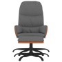 Sillón de relax con taburete tela gris claro de vidaXL, Sillones - Ref: Foro24-3097387, Precio: 119,84 €, Descuento: %