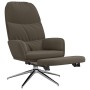 Sillón de relax y reposapiés piel de ante sintético gris oscuro de vidaXL, Sillones - Ref: Foro24-3097384, Precio: 114,99 €, ...