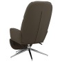 Sillón de relax y reposapiés piel de ante sintético gris oscuro de vidaXL, Sillones - Ref: Foro24-3097384, Precio: 114,99 €, ...