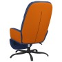 Sillón de relax con reposapiés de tela azul de vidaXL, Sillones - Ref: Foro24-3097398, Precio: 99,85 €, Descuento: %