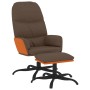 Relaxation armchair with brown fabric footrest by vidaXL, Armchairs - Ref: Foro24-3097390, Price: 113,78 €, Discount: %