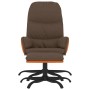 Relaxation armchair with brown fabric footrest by vidaXL, Armchairs - Ref: Foro24-3097390, Price: 113,78 €, Discount: %