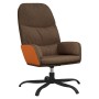 Relaxation armchair with brown fabric footrest by vidaXL, Armchairs - Ref: Foro24-3097390, Price: 113,78 €, Discount: %