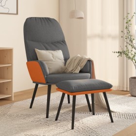 Sillón de relax con taburete tela gris claro de vidaXL, Sillones - Ref: Foro24-3097364, Precio: 107,99 €, Descuento: %