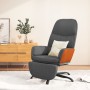 Sillón de relax con reposapiés de tela gris oscuro de vidaXL, Sillones - Ref: Foro24-3097395, Precio: 109,99 €, Descuento: %