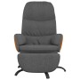 Sillón de relax con reposapiés de tela gris oscuro de vidaXL, Sillones - Ref: Foro24-3097395, Precio: 109,99 €, Descuento: %