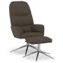 Sillón de relax y reposapiés piel de ante sintético gris oscuro de vidaXL, Sillones - Ref: Foro24-3097378, Precio: 134,99 €, ...