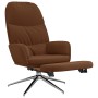 Relaxation armchair with footrest in brown synthetic suede by vidaXL, Armchairs - Ref: Foro24-3097381, Price: 108,22 €, Disco...