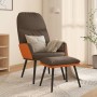 Sillón de relax con reposapiés tela marrón de vidaXL, Sillones - Ref: Foro24-3097367, Precio: 111,34 €, Descuento: %