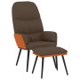 Sillón de relax con reposapiés tela marrón de vidaXL, Sillones - Ref: Foro24-3097367, Precio: 111,34 €, Descuento: %