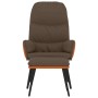 Sillón de relax con reposapiés tela marrón de vidaXL, Sillones - Ref: Foro24-3097367, Precio: 111,34 €, Descuento: %