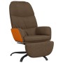 Sillón de relax con reposapiés de tela marrón de vidaXL, Sillones - Ref: Foro24-3097397, Precio: 98,34 €, Descuento: %