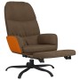 Sillón de relax con reposapiés de tela marrón de vidaXL, Sillones - Ref: Foro24-3097397, Precio: 98,34 €, Descuento: %