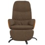 Relaxation armchair with brown fabric footrest by vidaXL, Armchairs - Ref: Foro24-3097397, Price: 98,34 €, Discount: %