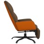 Sillón de relax con reposapiés de tela marrón de vidaXL, Sillones - Ref: Foro24-3097397, Precio: 98,34 €, Descuento: %