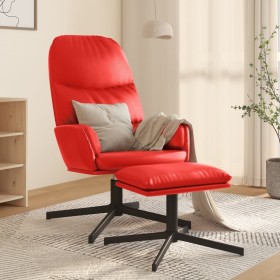 Relaxation armchair with red synthetic leather footrest by vidaXL, Armchairs - Ref: Foro24-3097413, Price: 127,06 €, Discount: %