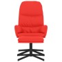 Relaxation armchair with red synthetic leather footrest by vidaXL, Armchairs - Ref: Foro24-3097413, Price: 127,99 €, Discount: %