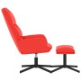 Relaxation armchair with red synthetic leather footrest by vidaXL, Armchairs - Ref: Foro24-3097413, Price: 127,99 €, Discount: %