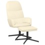 Relaxation armchair with footrest cream white synthetic leather by vidaXL, Armchairs - Ref: Foro24-3097409, Price: 127,57 €, ...