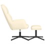 Relaxation armchair with footrest cream white synthetic leather by vidaXL, Armchairs - Ref: Foro24-3097409, Price: 127,57 €, ...