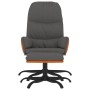 Relaxation armchair with dark gray fabric stool by vidaXL, Armchairs - Ref: Foro24-3097388, Price: 124,57 €, Discount: %