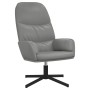 Sillón de relax con reposapiés de cuero sintético gris de vidaXL, Sillones - Ref: Foro24-3097411, Precio: 122,99 €, Descuento: %