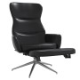 Relaxation armchair with footrest glossy black artificial leather by vidaXL, Armchairs - Ref: Foro24-3097442, Price: 110,99 €...