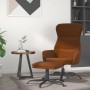 Relaxation armchair with footrest in brown microfiber fabric by vidaXL, Armchairs - Ref: Foro24-3097472, Price: 124,88 €, Dis...