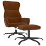 Relaxation armchair with footrest in brown microfiber fabric by vidaXL, Armchairs - Ref: Foro24-3097472, Price: 124,88 €, Dis...