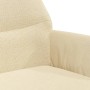 Sillón de relax con reposapiés de tela color crema de vidaXL, Sillones - Ref: Foro24-3097460, Precio: 121,99 €, Descuento: %