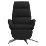 Sillón de relax con reposapiés de tela negro de vidaXL, Sillones - Ref: Foro24-3097530, Precio: 139,03 €, Descuento: %