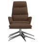 Sillón de relax con reposapiés tela marrón de vidaXL, Sillones - Ref: Foro24-3097516, Precio: 137,99 €, Descuento: %