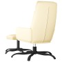 Relaxation armchair with footrest in cream synthetic leather by vidaXL, Armchairs - Ref: Foro24-3097536, Price: 133,93 €, Dis...