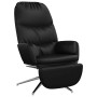 Sillón de relax con reposapiés cuero sintético negro brillante de vidaXL, Sillones - Ref: Foro24-3097373, Precio: 119,90 €, D...