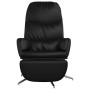 Sillón de relax con reposapiés cuero sintético negro brillante de vidaXL, Sillones - Ref: Foro24-3097373, Precio: 119,90 €, D...