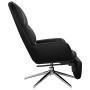 Sillón de relax con reposapiés cuero sintético negro brillante de vidaXL, Sillones - Ref: Foro24-3097373, Precio: 119,90 €, D...