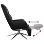 Sillón de relax con reposapiés cuero sintético negro brillante de vidaXL, Sillones - Ref: Foro24-3097373, Precio: 119,90 €, D...