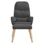 Sillón de relax con taburete tela gris oscuro de vidaXL, Sillones - Ref: Foro24-3097343, Precio: 149,81 €, Descuento: %