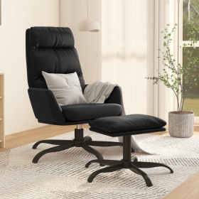 Relaxsessel mit Fußstütze aus schwarzem Kunstleder von vidaXL, Sessel - Ref: Foro24-3097535, Preis: 167,99 €, Rabatt: %